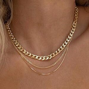 Gold 3 piece Layered Necklace